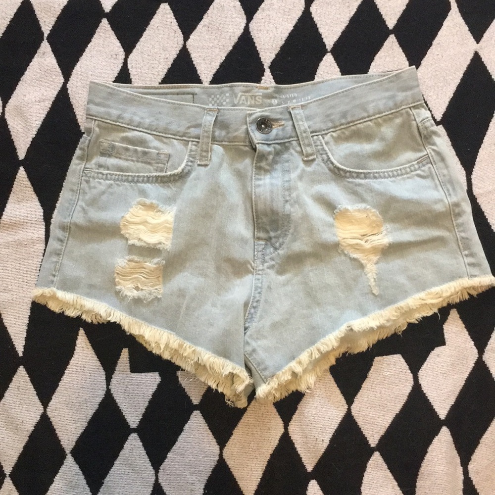 Vans high waisted mini shorts